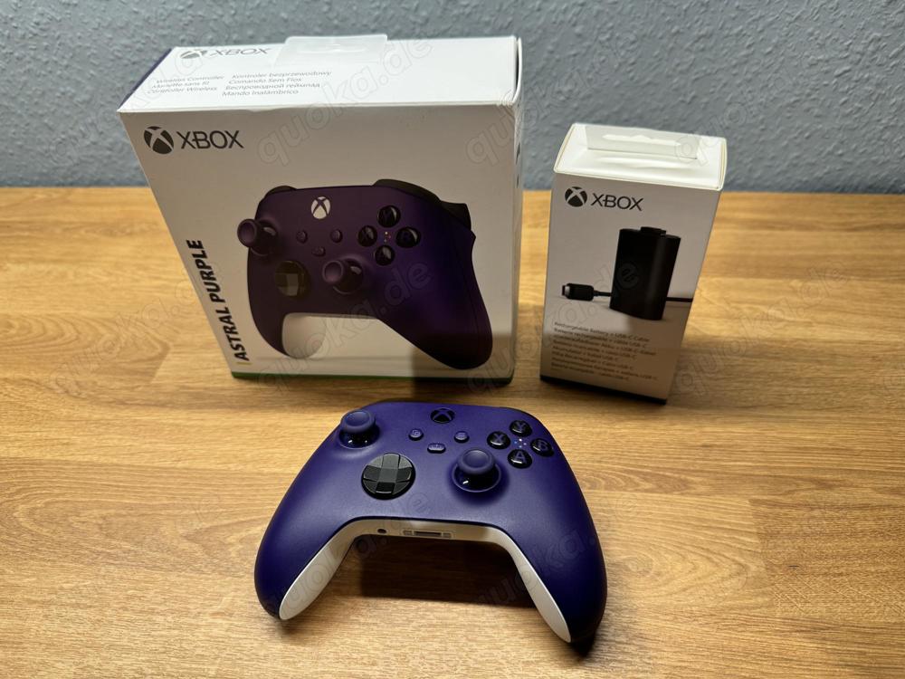 Xbox Wireless Controller Astral Purple + Xbox Play & Charge Kit