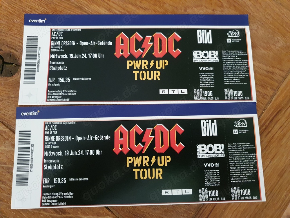 AC DC Tickets Dresden