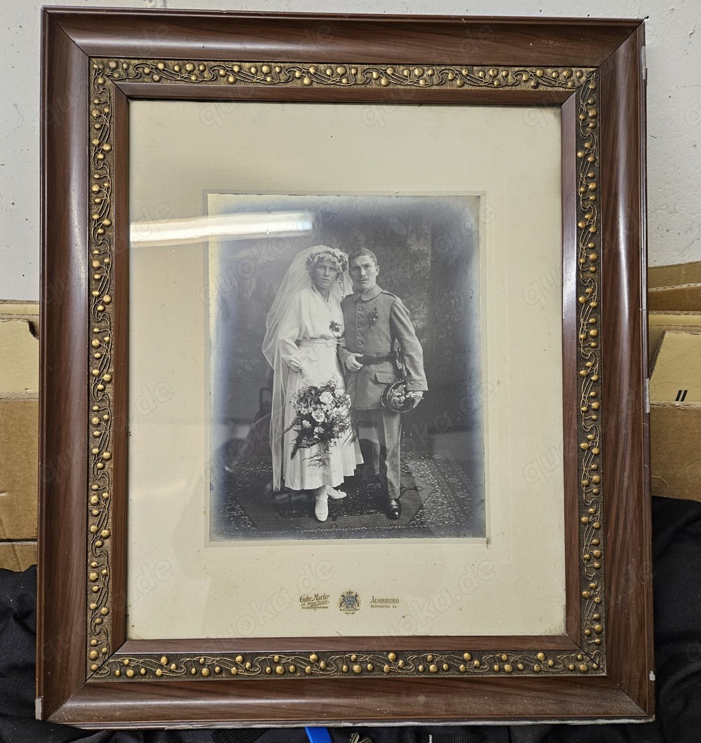 Verkaufe altes gerahmtes Foto