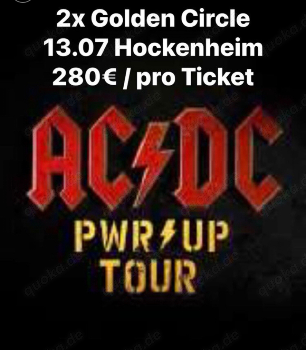 ACDC - Tickets - 2x Golden Circle - Hockenheim
