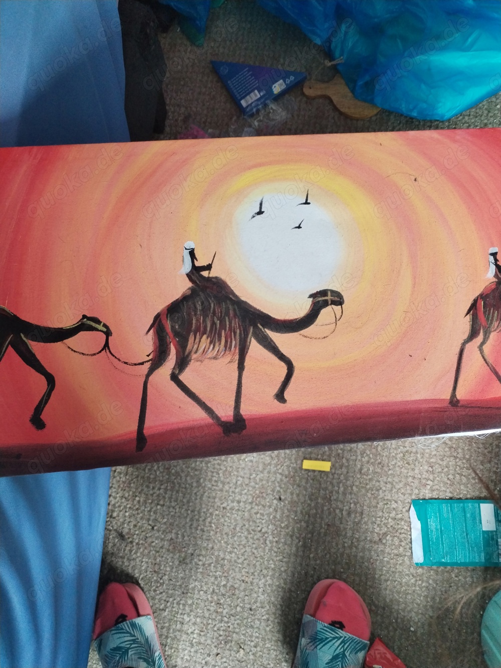 Sonnenuntergang kamele Bild 