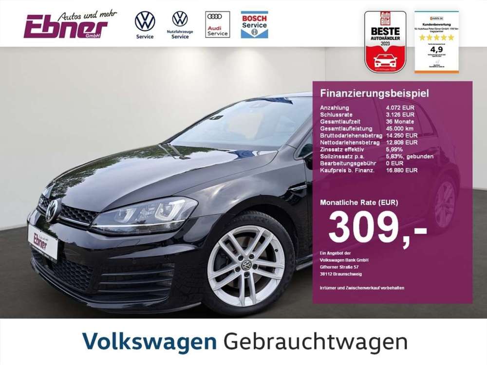 Volkswagen Golf VII GTD 2.0TDI 184PS EU6 AC+.S-DACH+AHK+XENON+NAVI