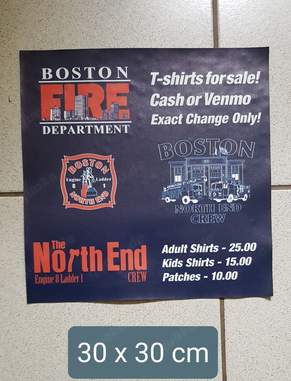 Magnetbild Boston Feuerwehr 