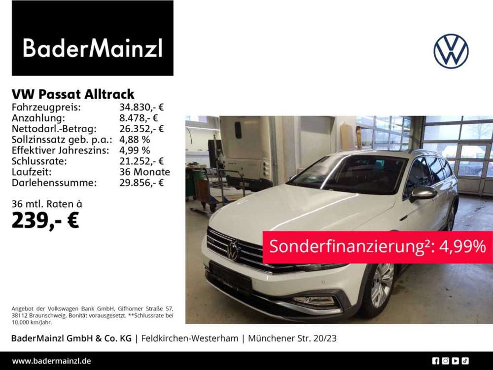 Volkswagen Passat Alltrack 2.0 TDI 4M DSG AHK Stdhz Pano