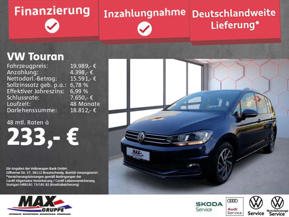 Volkswagen Touran 1.6 TDI DSG JOIN NAVI+STHZG+ACC+USB