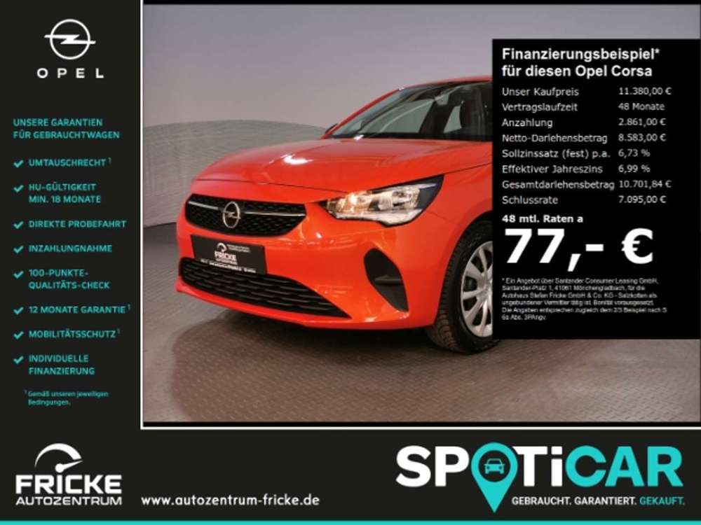 Opel Corsa +Klima+Bluetooth+Spurhalteassist.+Verkehrszeichene