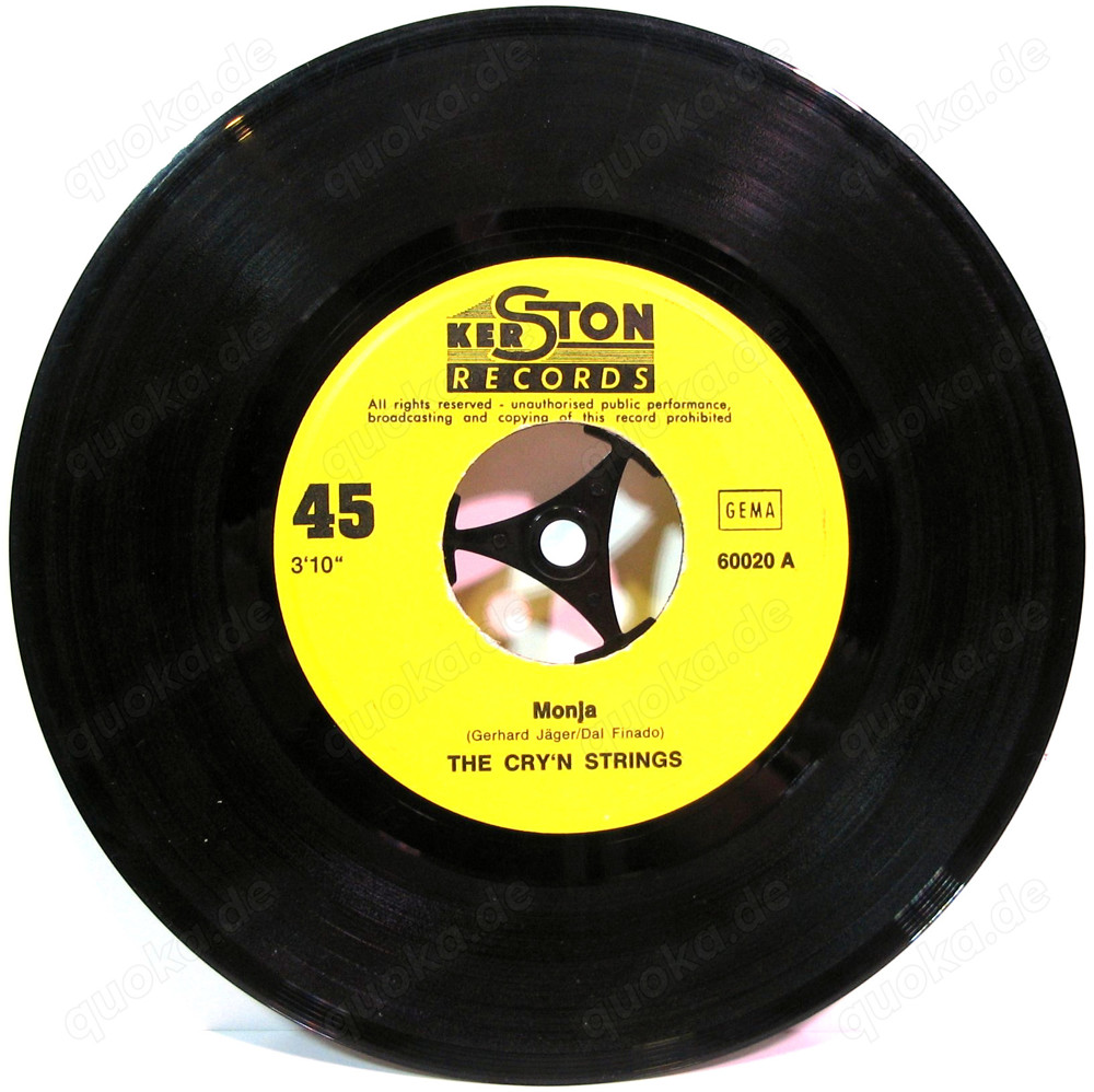 The Cry n Strings - 7" Vinyl Single - Monja - Bu Bu Bi Du