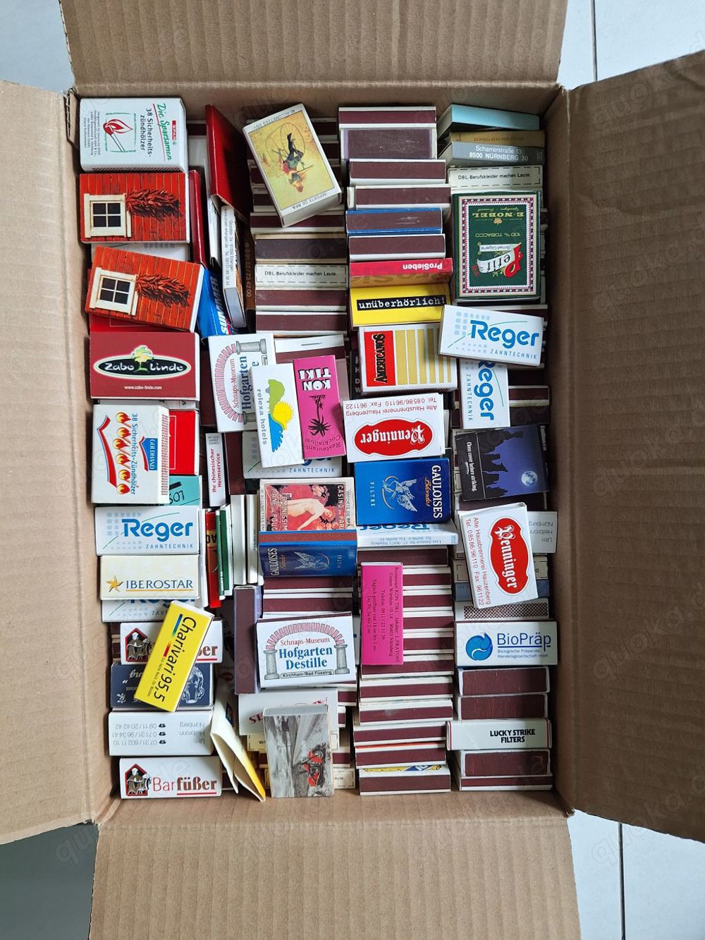 Riesengroße Streichholzsammlung 630 Stück