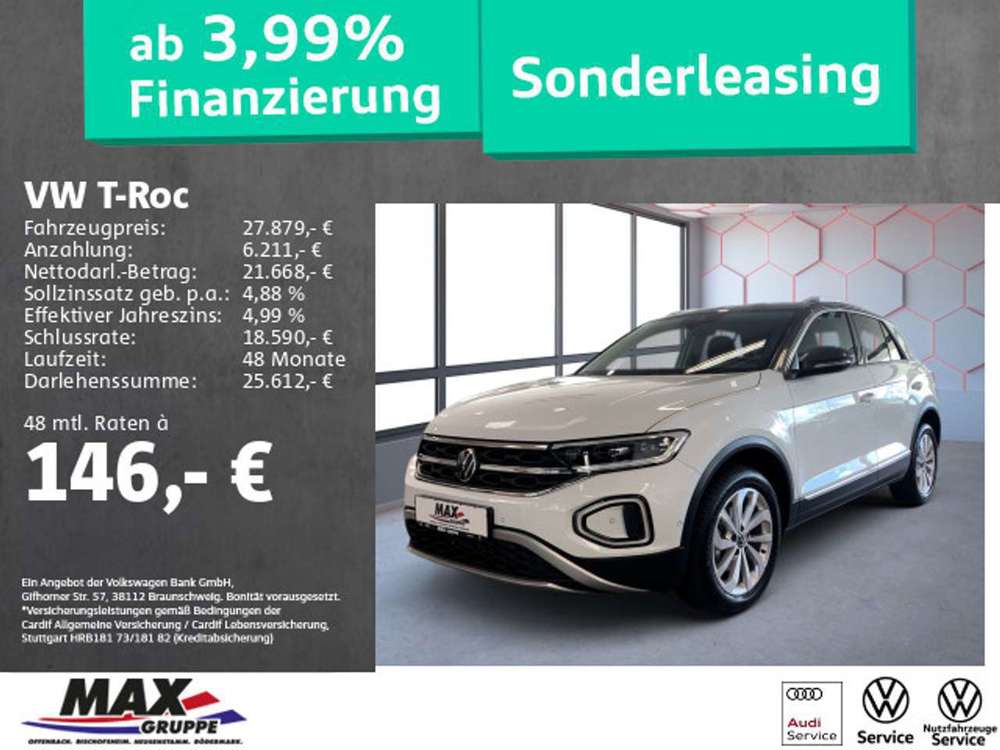 Volkswagen T-Roc 1.5 TSI STYLE LED+KAMERA+STANDHZG+APP+DCP+