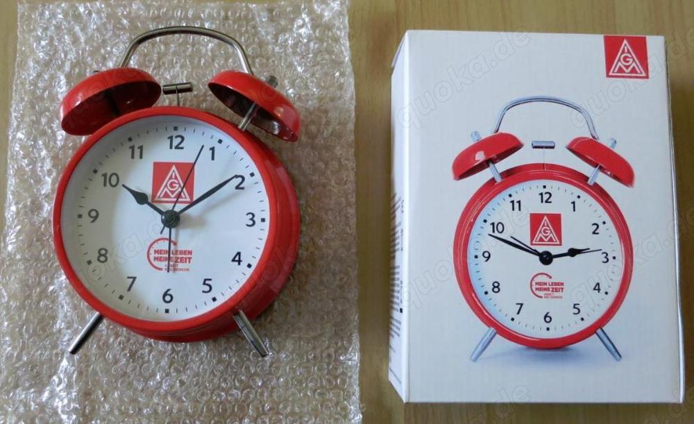 IG Metall Wecker - Uhr, Analog, Retro - Neu und OVP