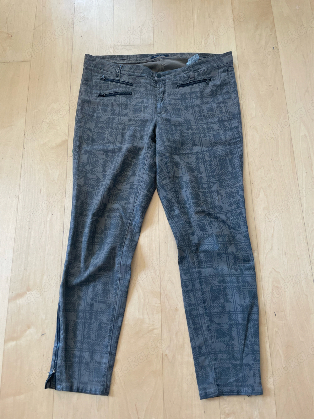 Cambio Jeanshose mit Muster, Vintage Edition, Größe 46, Lola Zip