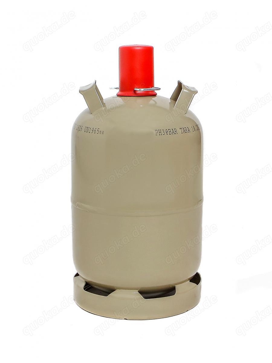 Gasflasche 11 kg, grau, voll, 4 Stück vorhanden