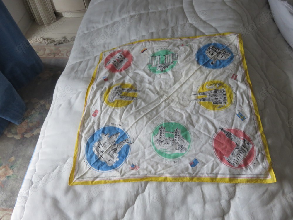 Leinentuch mit europäischen Motiven zu verschenken