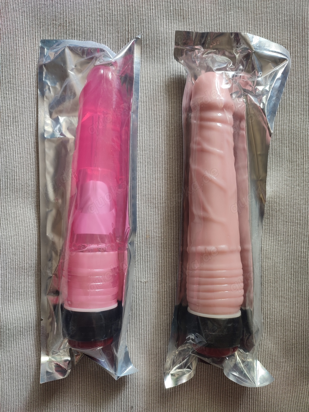 Stufenloser Vibrator mit Aderung, 22 CM