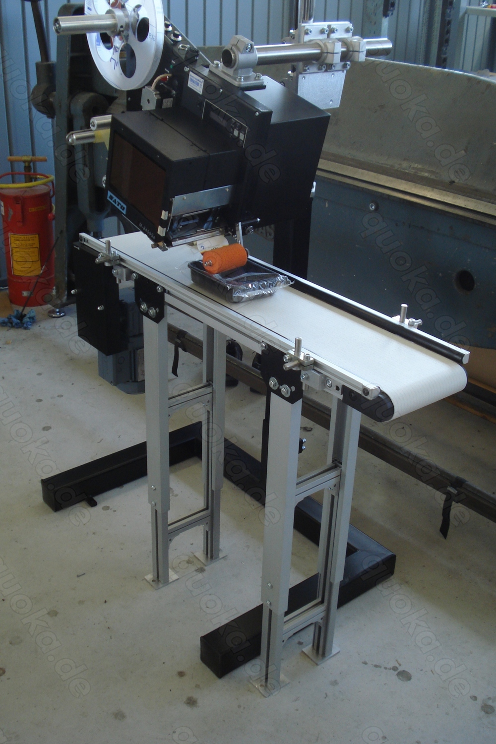 Etikettiermaschine mit Drucker und Transportband Neu , und gebraucht günstiger