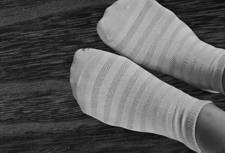 Getragene Socken