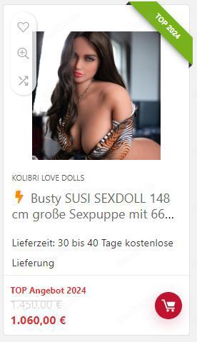 Kolibri Love DOLLS - Mach Dir deine Sexpuppe selbst !!! Busty SUSI SEXDOLL 148 cm große Sexpuppe 