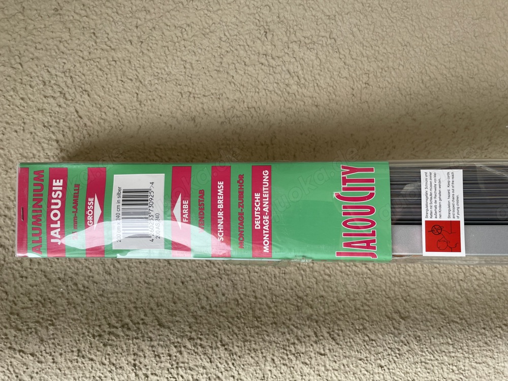 Jaloucity Alujalousie 200x240 Silber Drehstab ,