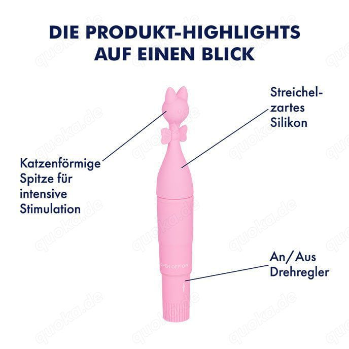 Katzenförmiger Vibrator, 16,3 cm Rosa Neu unbenutzt OVP!!!