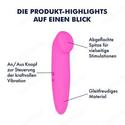 Mini Vibrator mit abgeflachter Spitze, 12 cm pink Neu!!! Unbenutzt