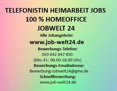 Job Heimarbeit Telefonistin Homeoffice Bamberg und ü-all Verdienst bis 43,20   Std. Arbeit von zu Ha