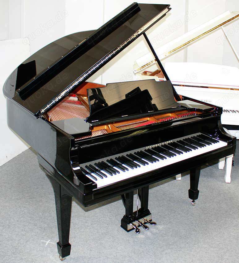 Flügel Klavier Steinway & Sons M-170, schwarz poliert, restauriert