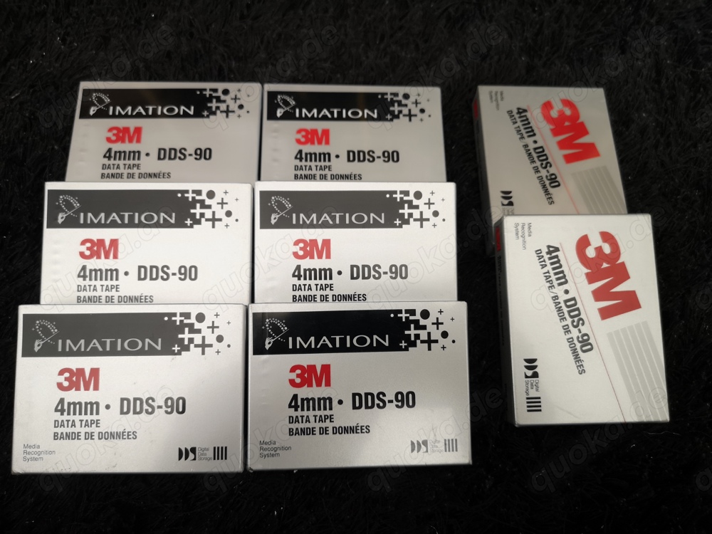 8x DAT Catridge Cassetten 4mm DDS 90 unbenutzt