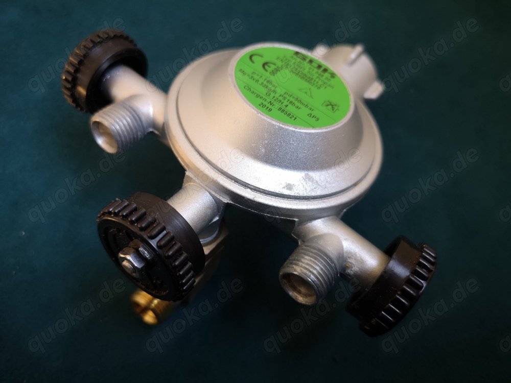 GOK 3-fach Camping Regler Typ EN61 - 50 mbar