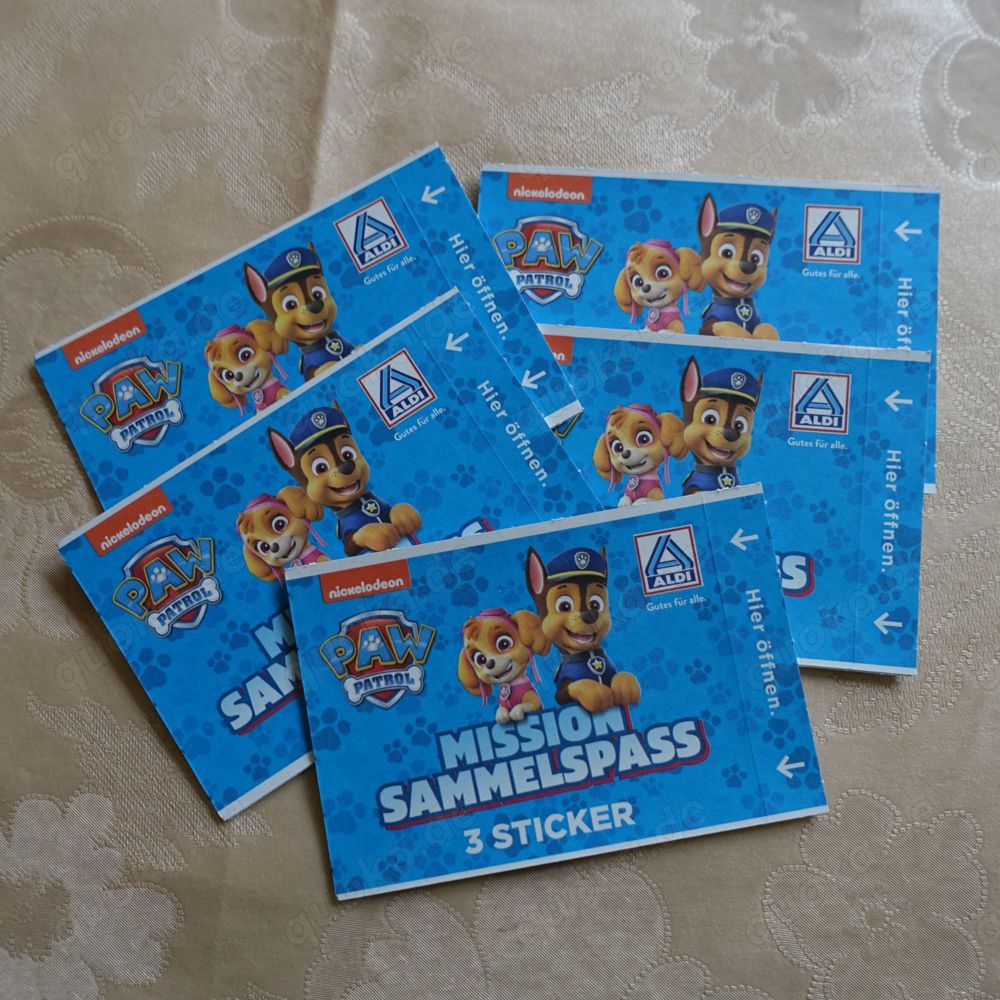 Aldi Paw Patrol Sammelsticker Mission Sammelspass