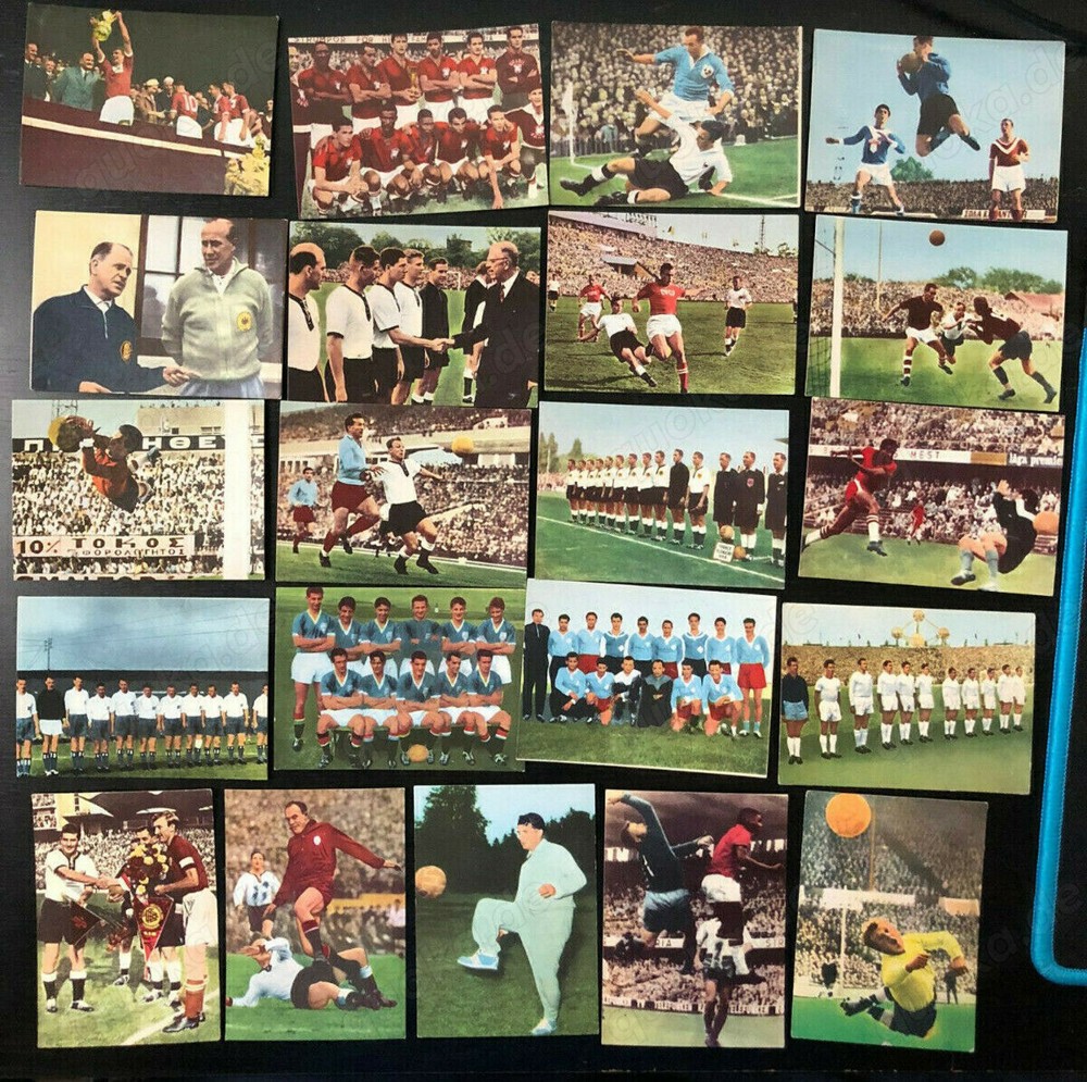 21 Heinerle Fußball Bilder mit Mannschaften und Spielszenen