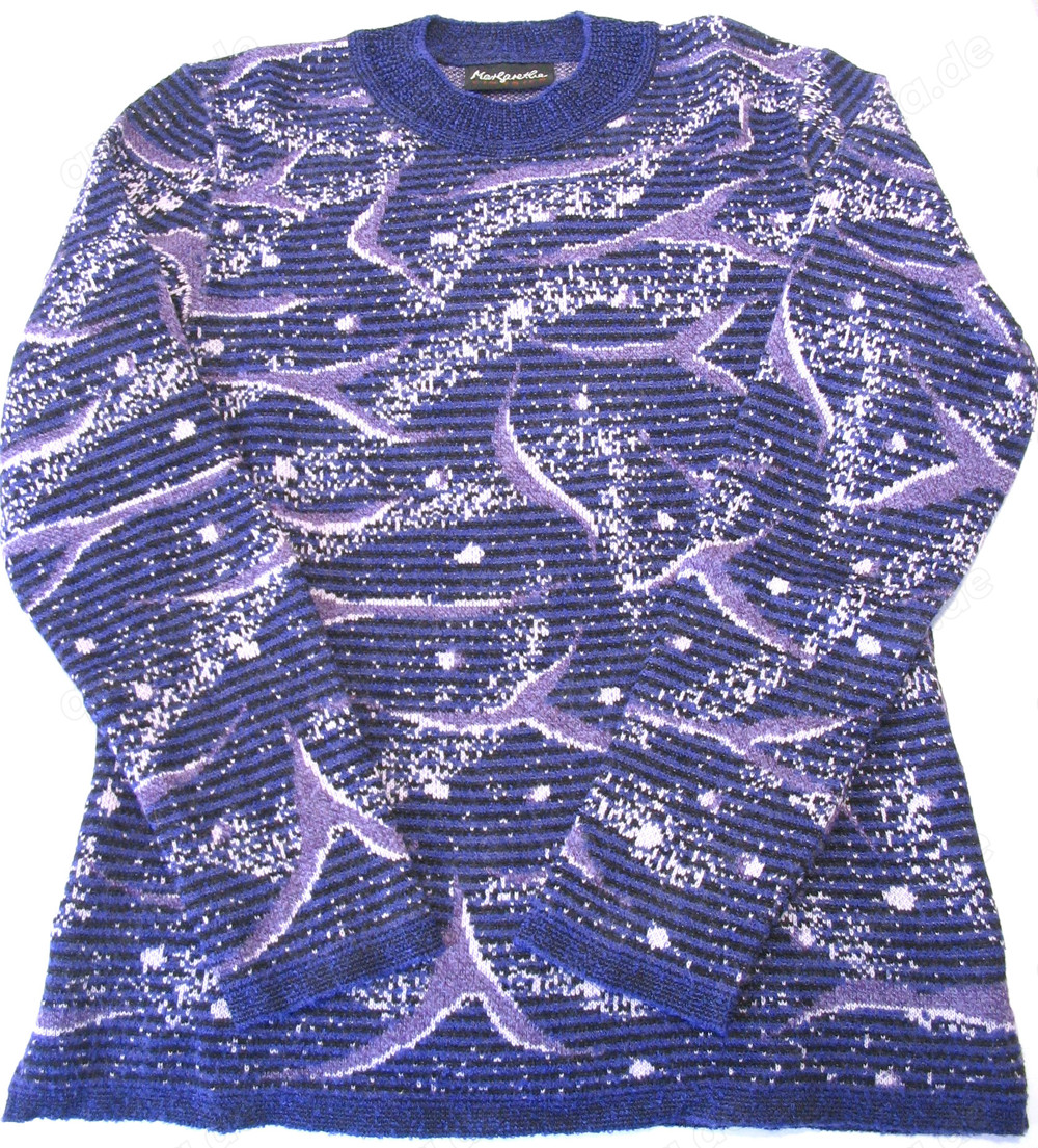 Strickpullover Gr. 38 (fällt aus wie Gr. 36) lila-bunt gemustert Margarethe Classics
