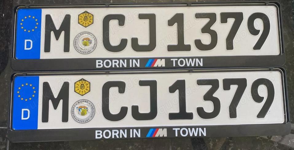 BMW M-Town Kennzeichen Rahmen 2 x NEU  ohne Kennzeichen !  Abholung München Sendling  Versicherter V BMW M-Town Kennzeichen Rahmen 2 x NEU  ohne Kennzeichen !  Abholung München Sendling  Versicherter V