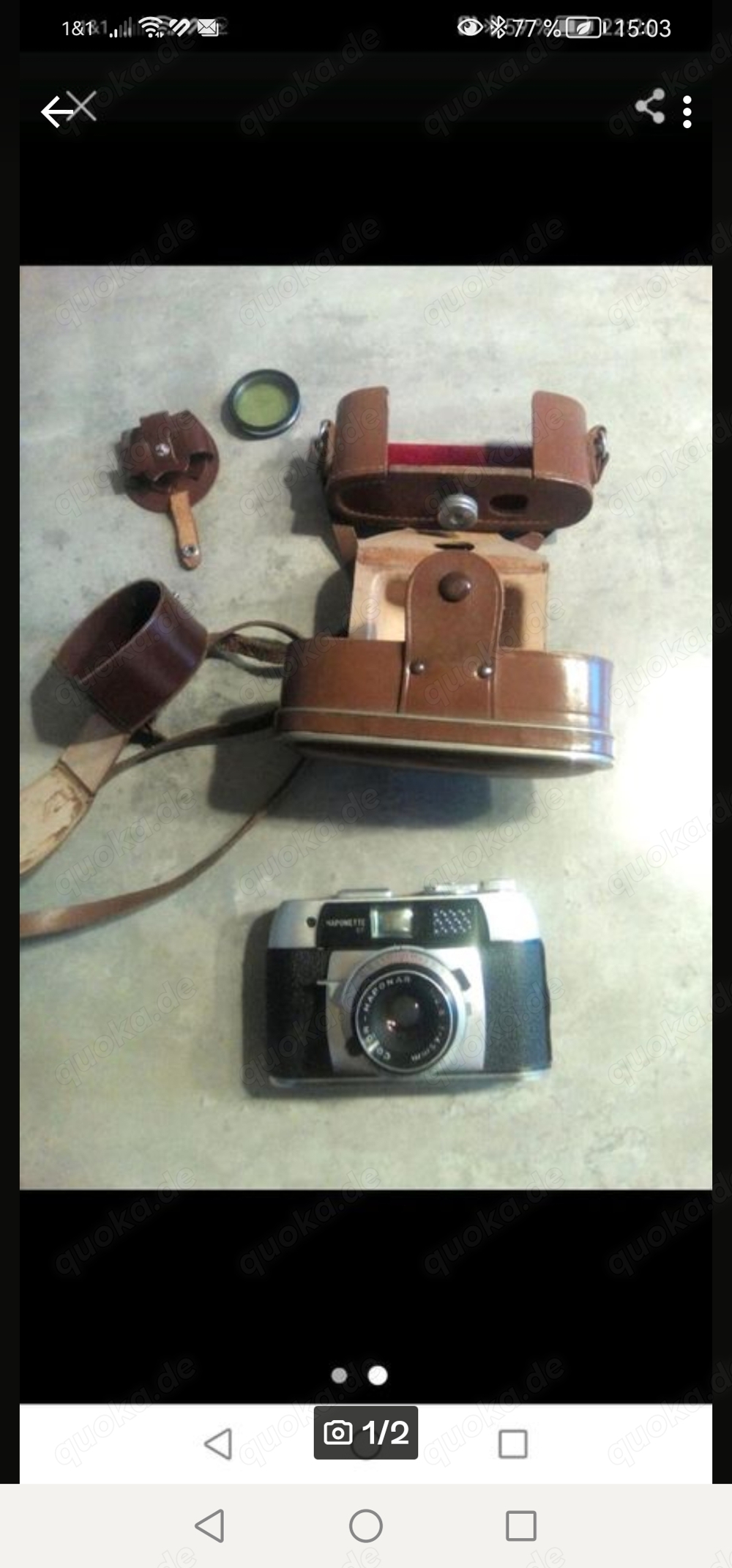 Fotoapparat mit Zubehör 