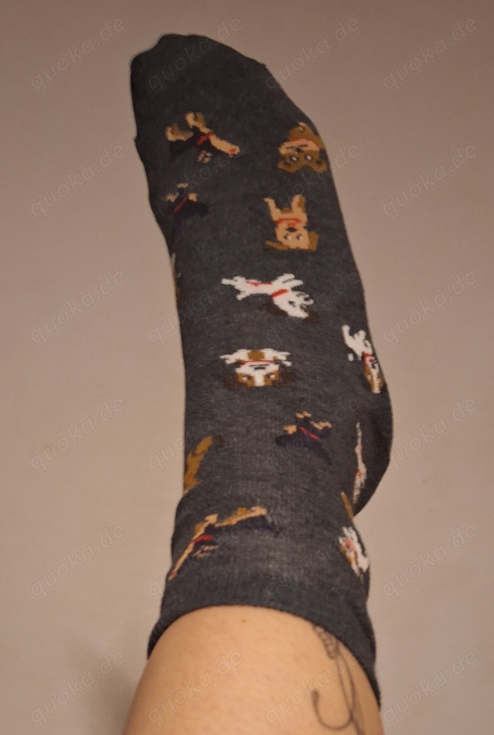 getragene Socken