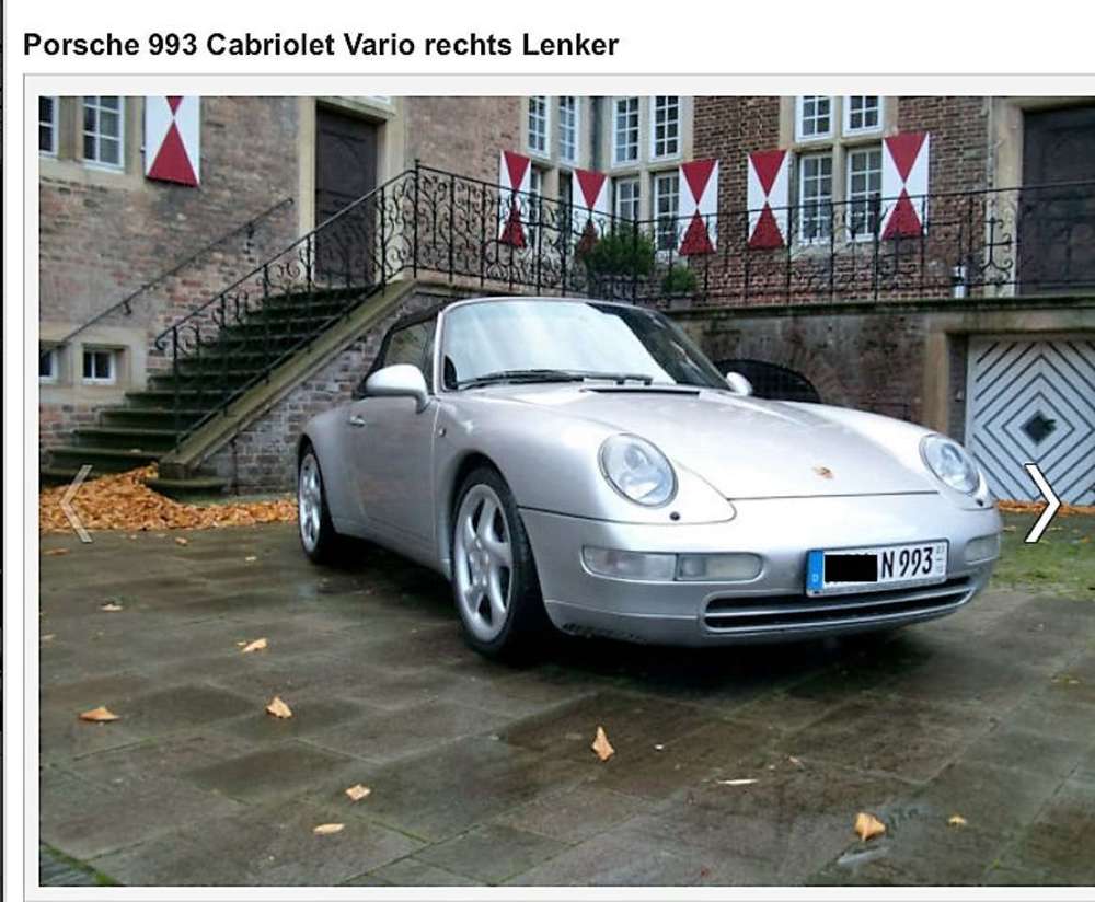 Porsche 993 911+Carrera+Cabrio+993