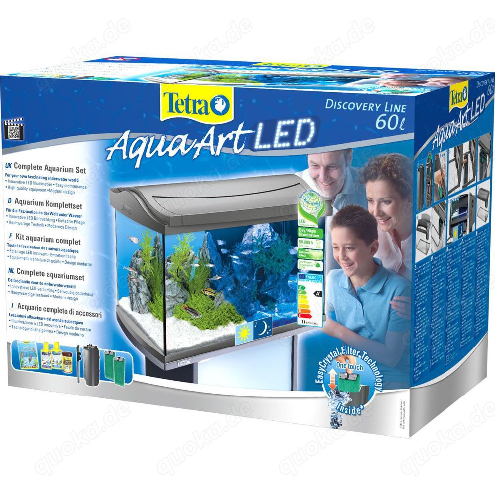 Tetra Aquarium  AquaArt mit LED 60 L anthrazit