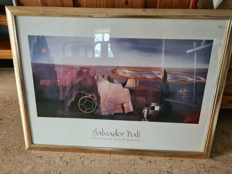 Salvador Dali gerahmter Kunstdruck