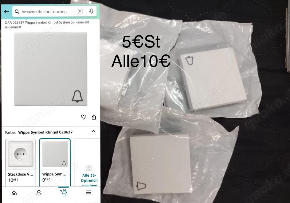 Gira Rahmen Wippen schalter Dimmer zwisschne rahmen Raile elekrosachn Gira Rahmen Wippen schalter Dimmer zwisschne rahmen Raile elekrosachn