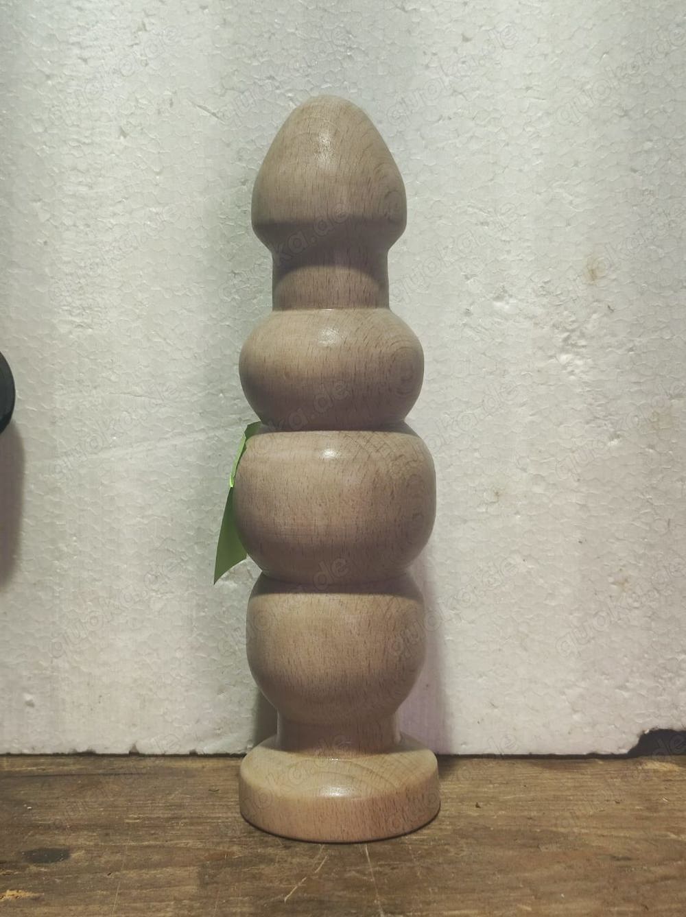 Plug   Dildo aus Buchen Holz