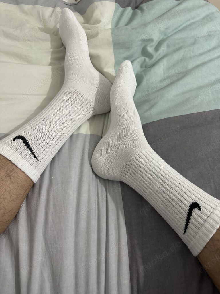 getragene Nike Crew Socken 