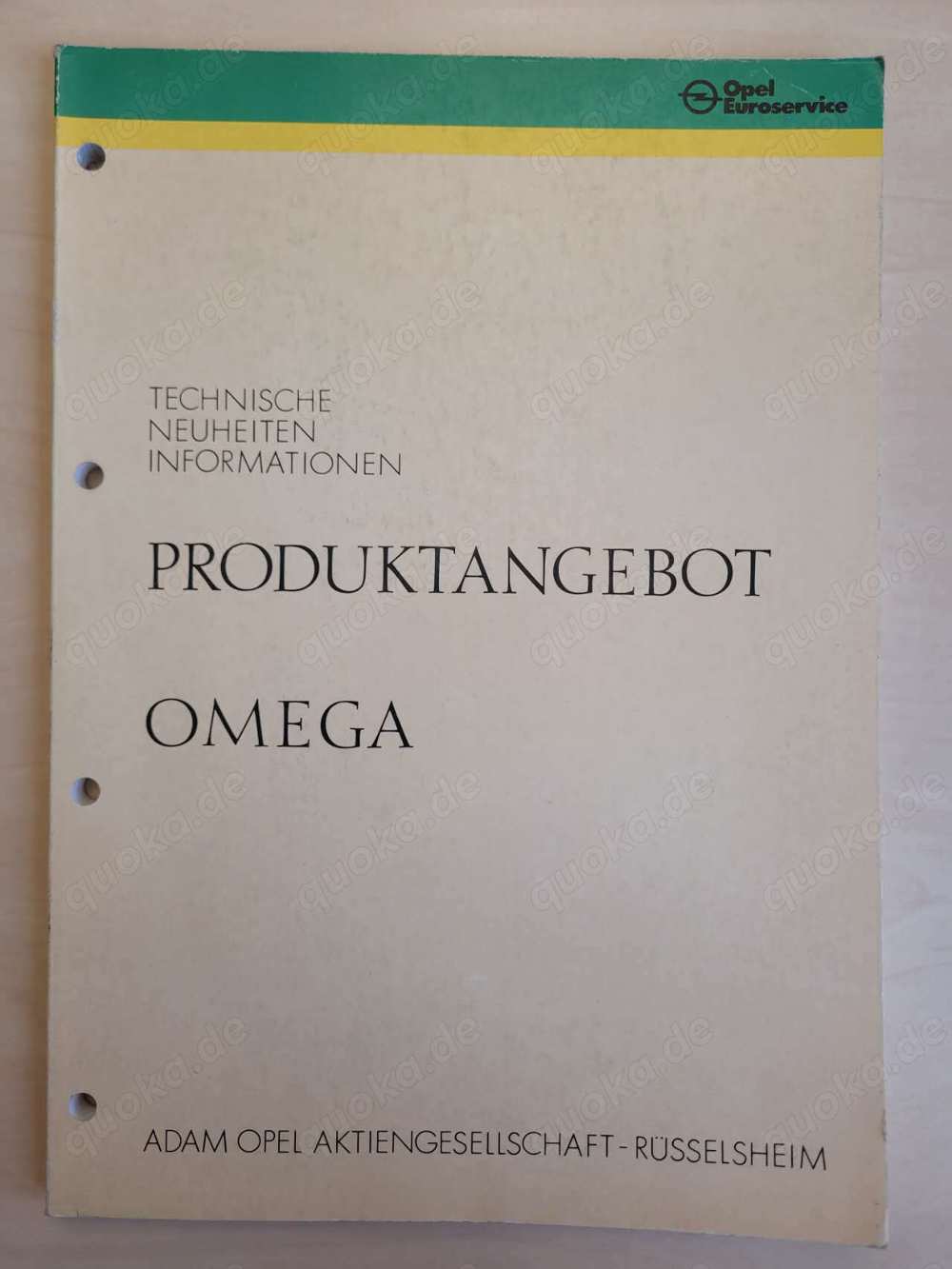 Technische Neuheiten und Informationen Opel Omega A