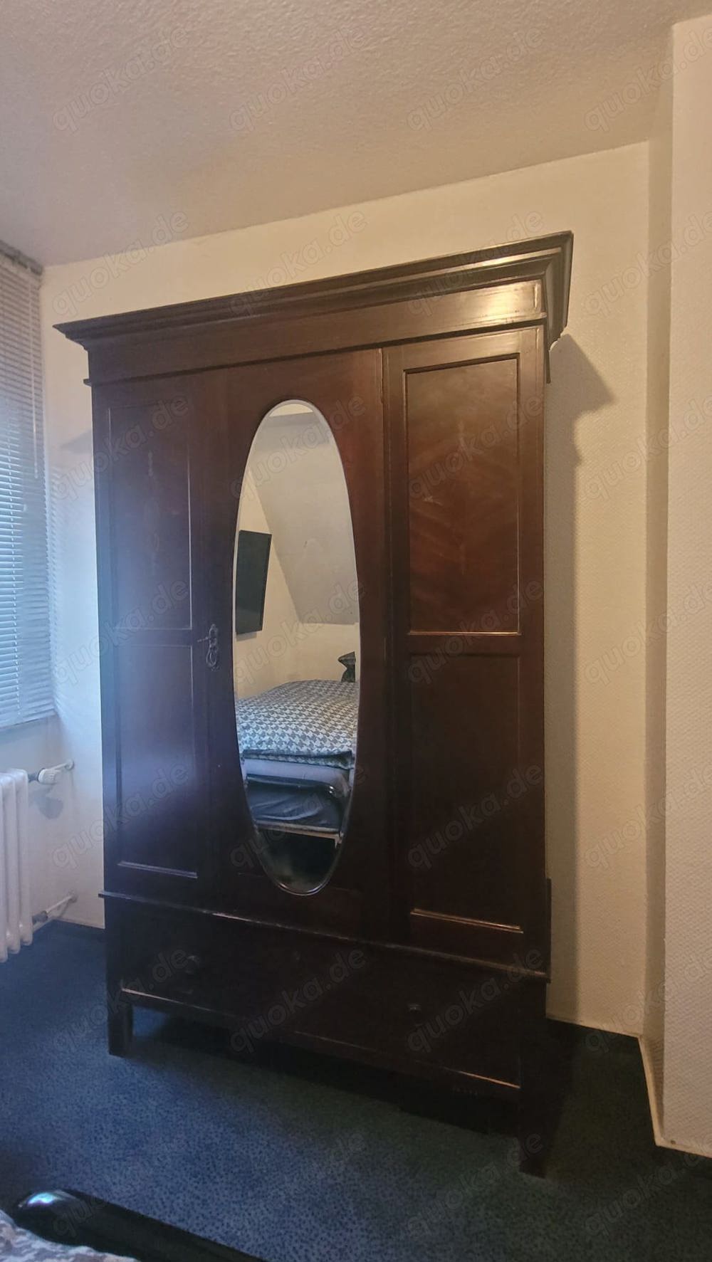 Nachlassverkauf: Kleiderschrank Dielenschrank Antik Jugendstil Mahagoni PayPal UPE 1750   