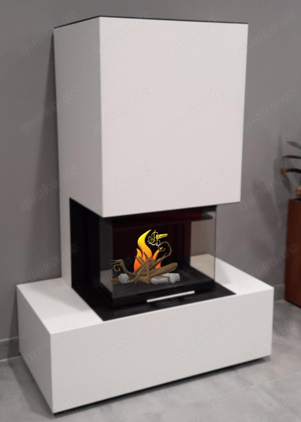 Kaminbausatz  BRILLIANT WIDE Smart 3XTh 7KW Keramik Ofen Kamin Panorama Neu Hajduk LDF-Kamine