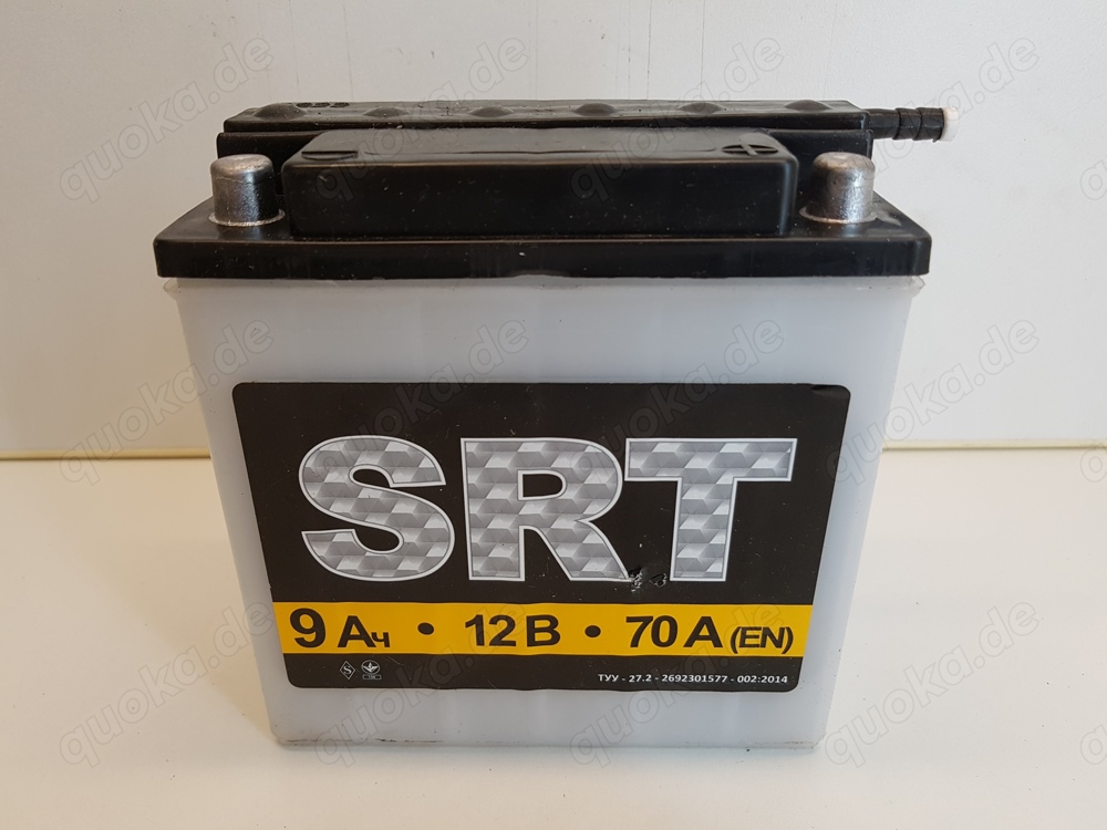 Dnepr MT Ural Säure Akku Batterie 12V 9Ah 80A (EN) SRT versiegelt