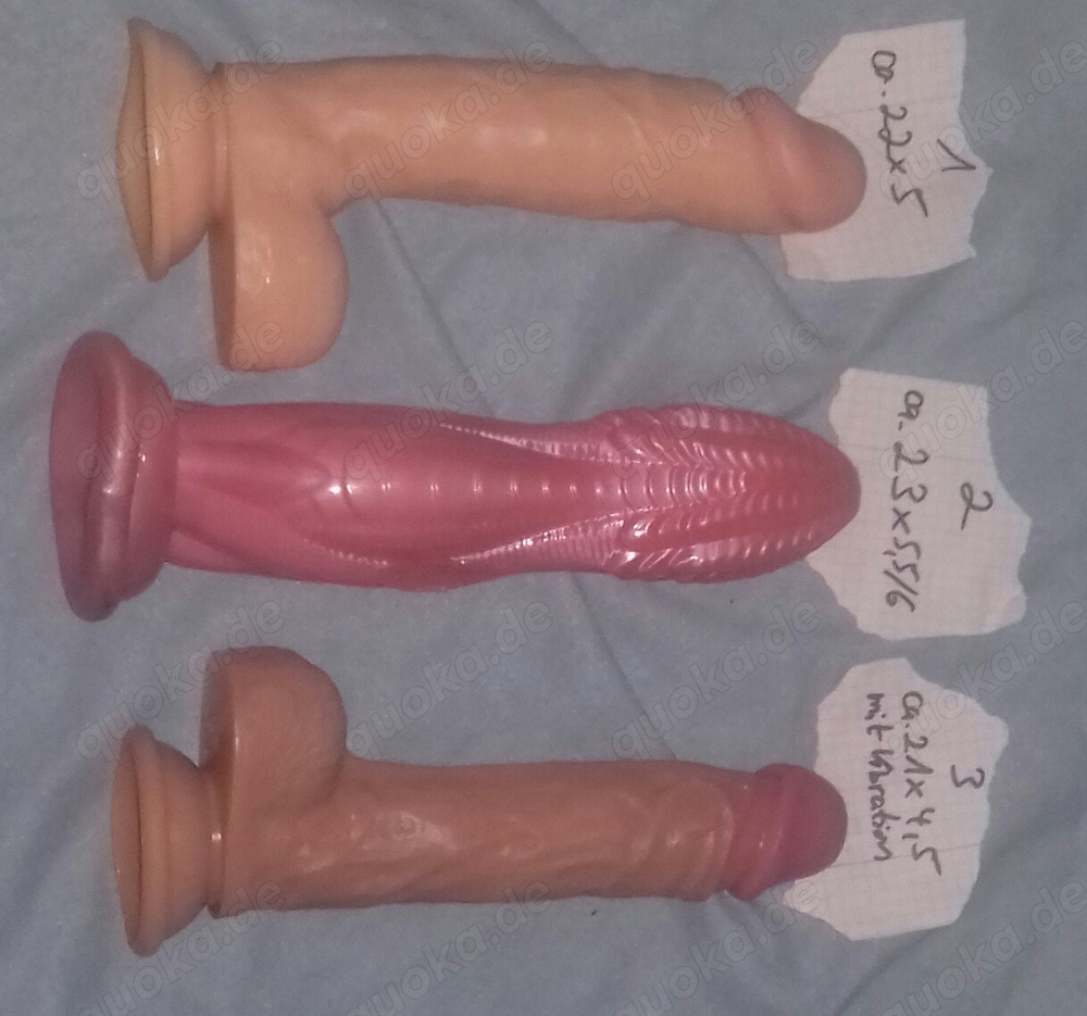 Wer hat Interesse an große Dildos mit Saugfuß?