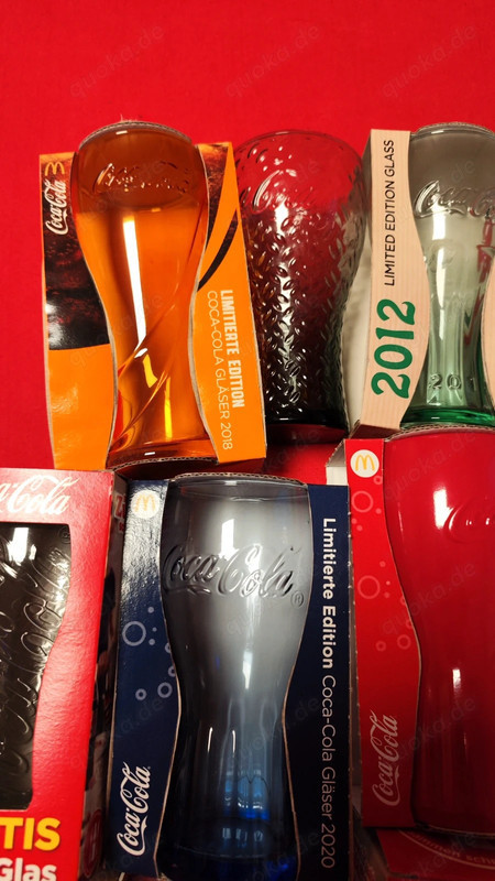 Coca Cola Gläser für Sammler