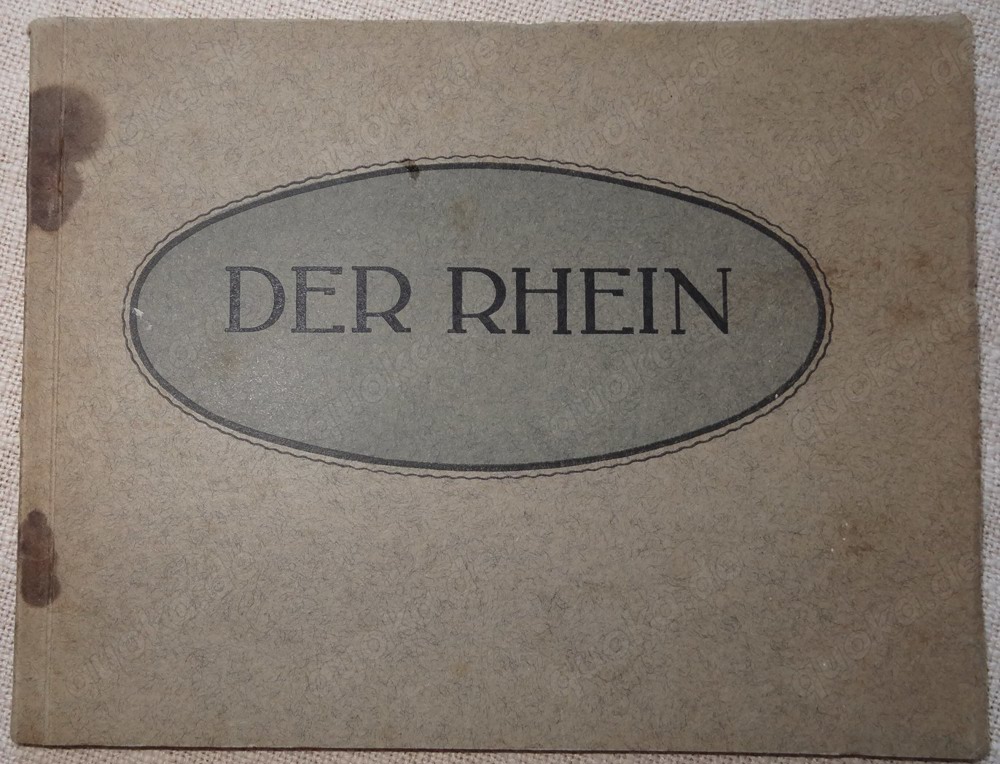 B Kunstverlagsanstalt Bruno Hansmann Der Rhein Buch mit 10 Abbildungen Mittelrhein alt Köln bis Bing