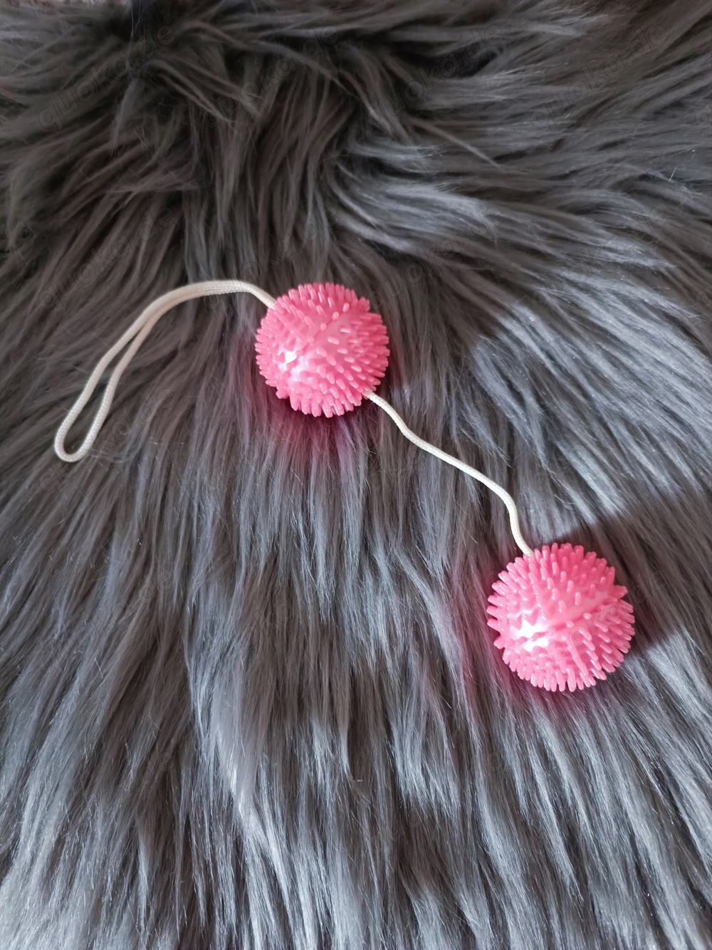 Liebeskugeln, Love Balls, Vaginalkugeln, mit Reiznoppen, Neu, Pink, 3,5 cm