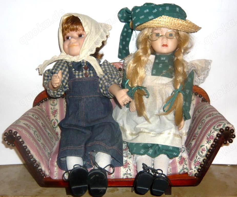 Set 2 Puppen 39 cm 40 cm für Sammler oder Deko etc. auch einzeln