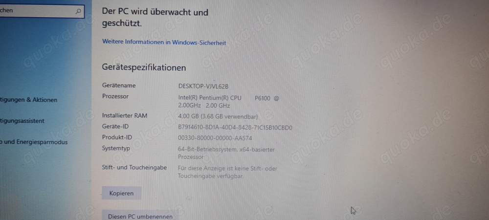 notebook Packard bell